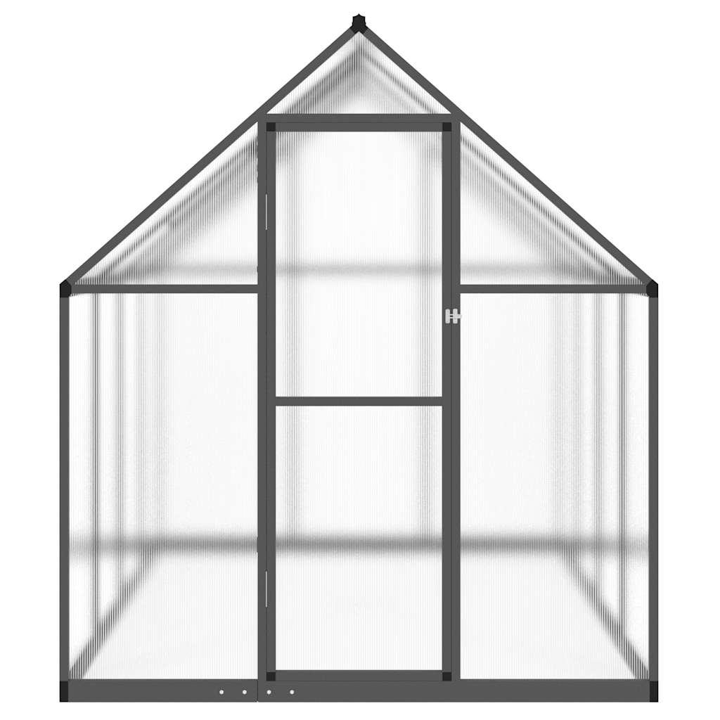 Staklenik s okvirom antracit 224 x 169 x 195 cm aluminijski