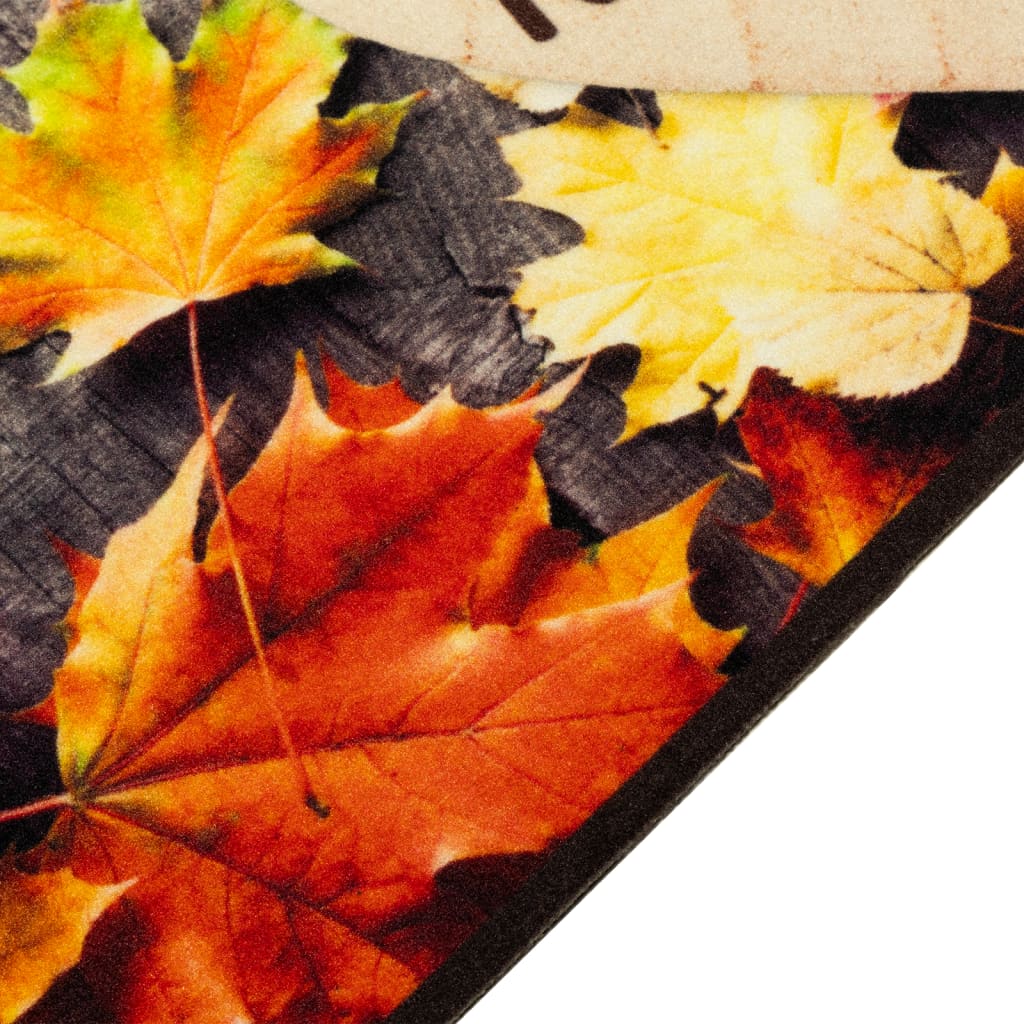 Kuhinjski tepih perivi s jesenskim uzorkom 60x180 cm baršunasti