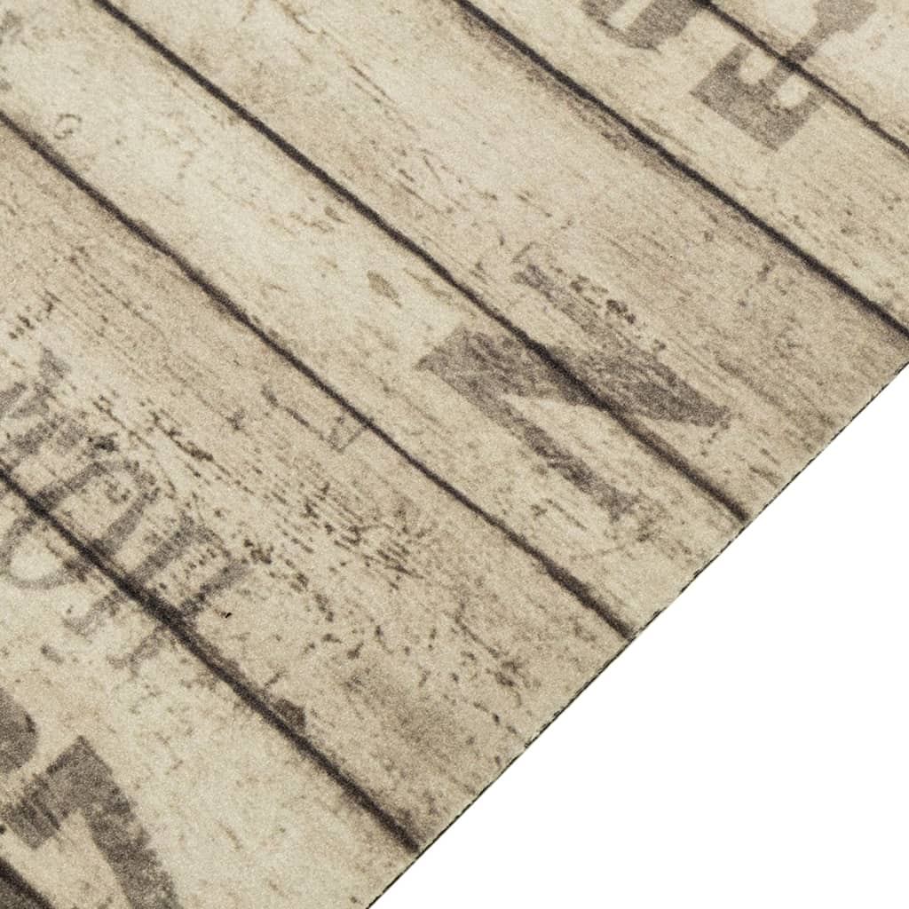 Kuhinjski tepih perivi s uzorkom ograde 60 x 300 cm baršunasti