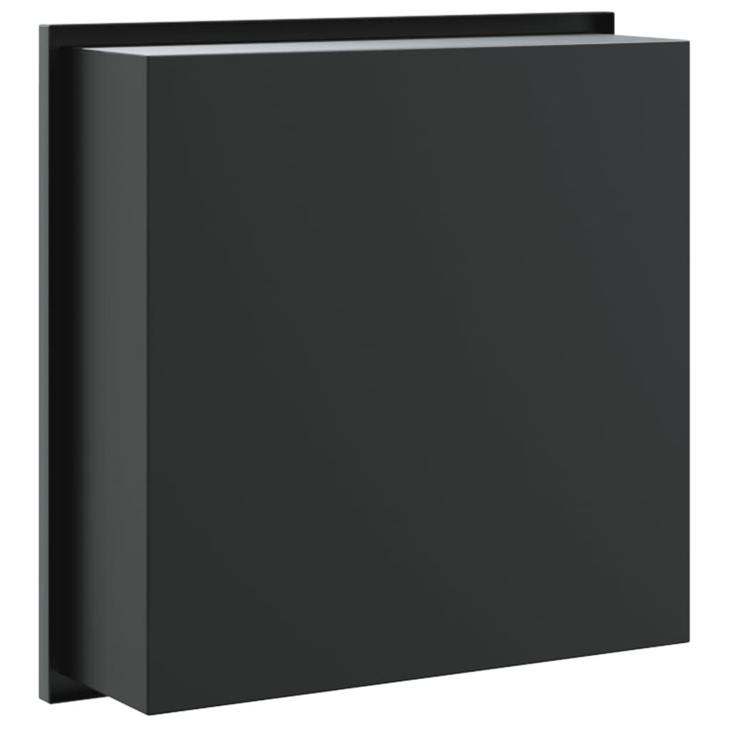Niša za tuš mat crna 32x32x9 cm nehrđajući čelik