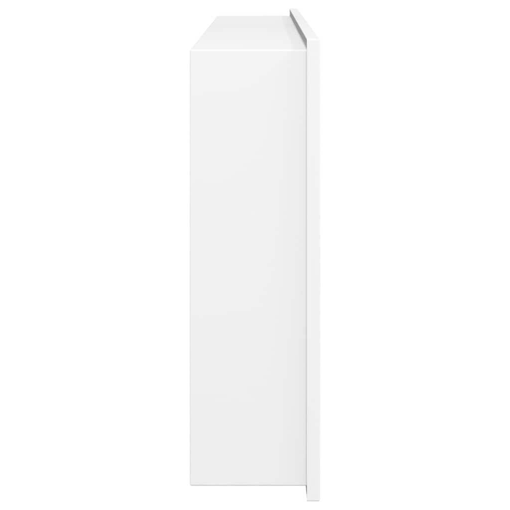 Niša za tuš mat bijela 62x32x9 cm nehrđajući čelik