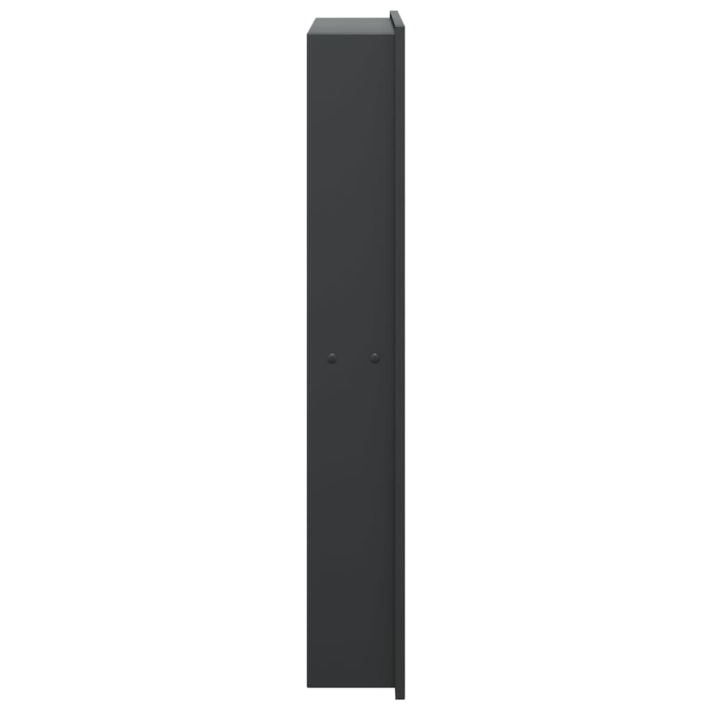 Niša za tuš mat crna 32x62x9 cm nehrđajući čelik