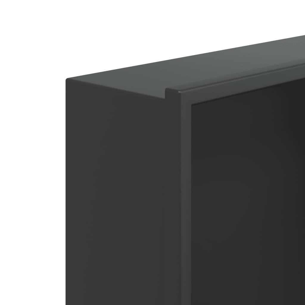 Niša za tuš mat crna 32x62x9 cm nehrđajući čelik
