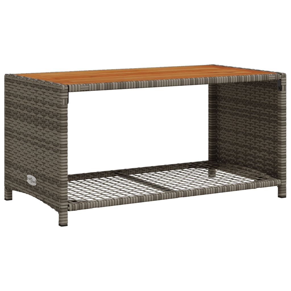 4-dijelni set vrtnih sofa od poliratana s jastucima sivi