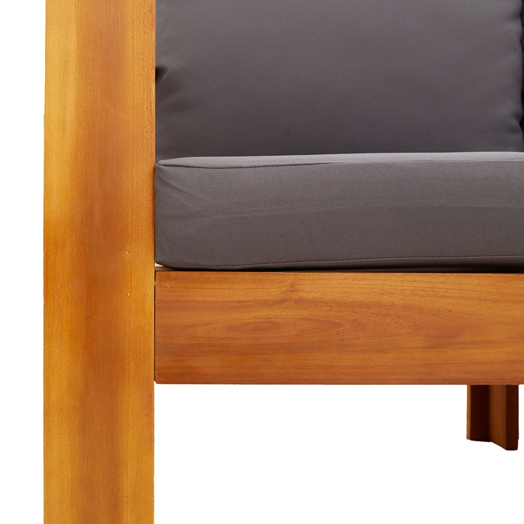 5-dijelna set vrtnih sofa od masivnog drva bagrema s jastucima