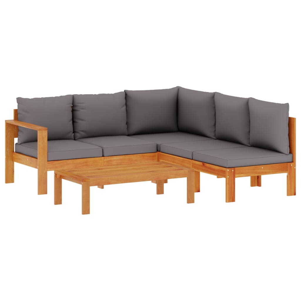 4-dijelni set vrtnih sofa s jastucima masivno bagremovo drvo