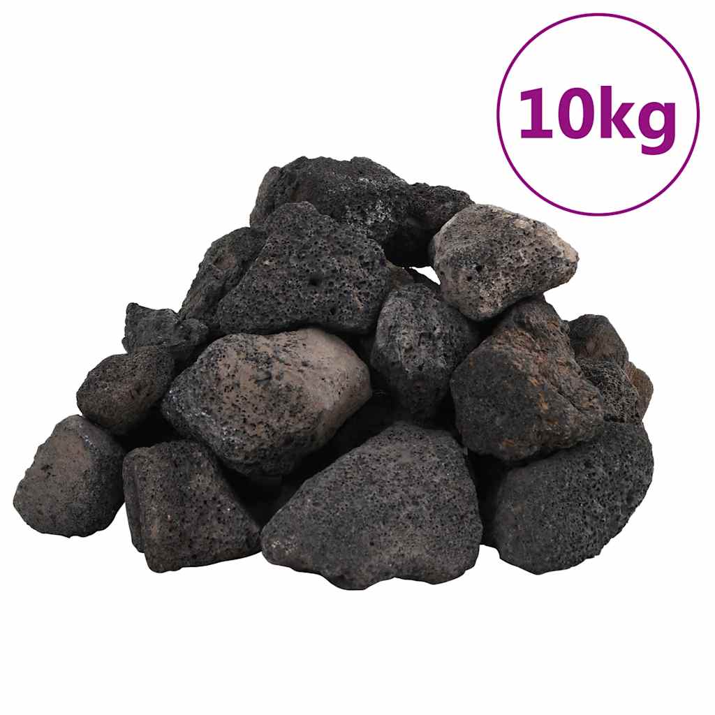 Vulkansko kamenje 10 kg crno 5-8 cm