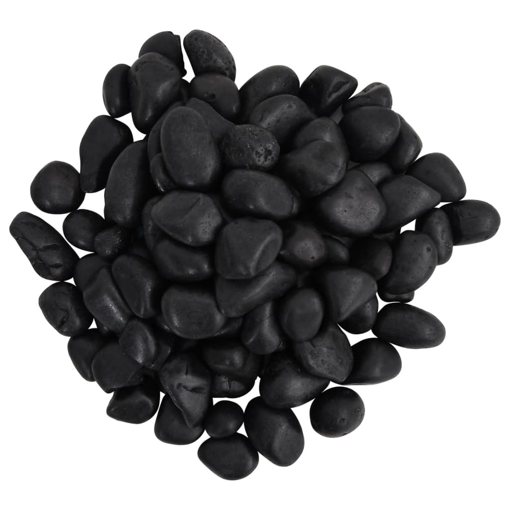 Polirani kamenčići 10 kg crni 2 - 5 cm