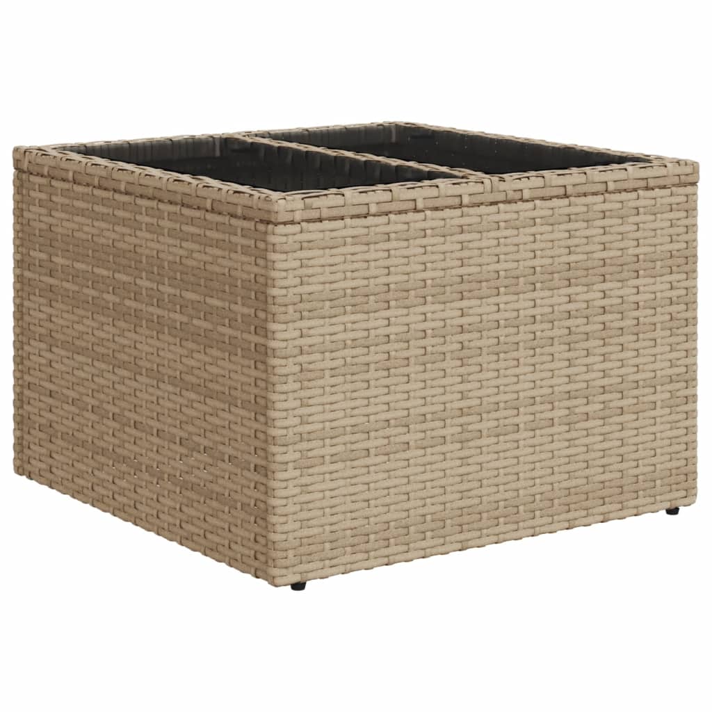 5-dijelni vrtni set sofa s jastucima bež od poliratana