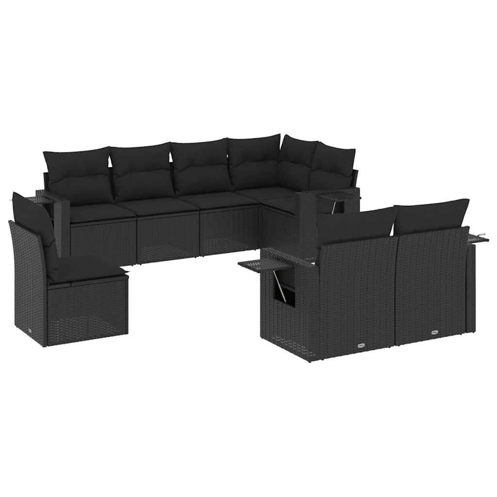 8-dijelni set vrtnih sofa od poliratana s jastucima