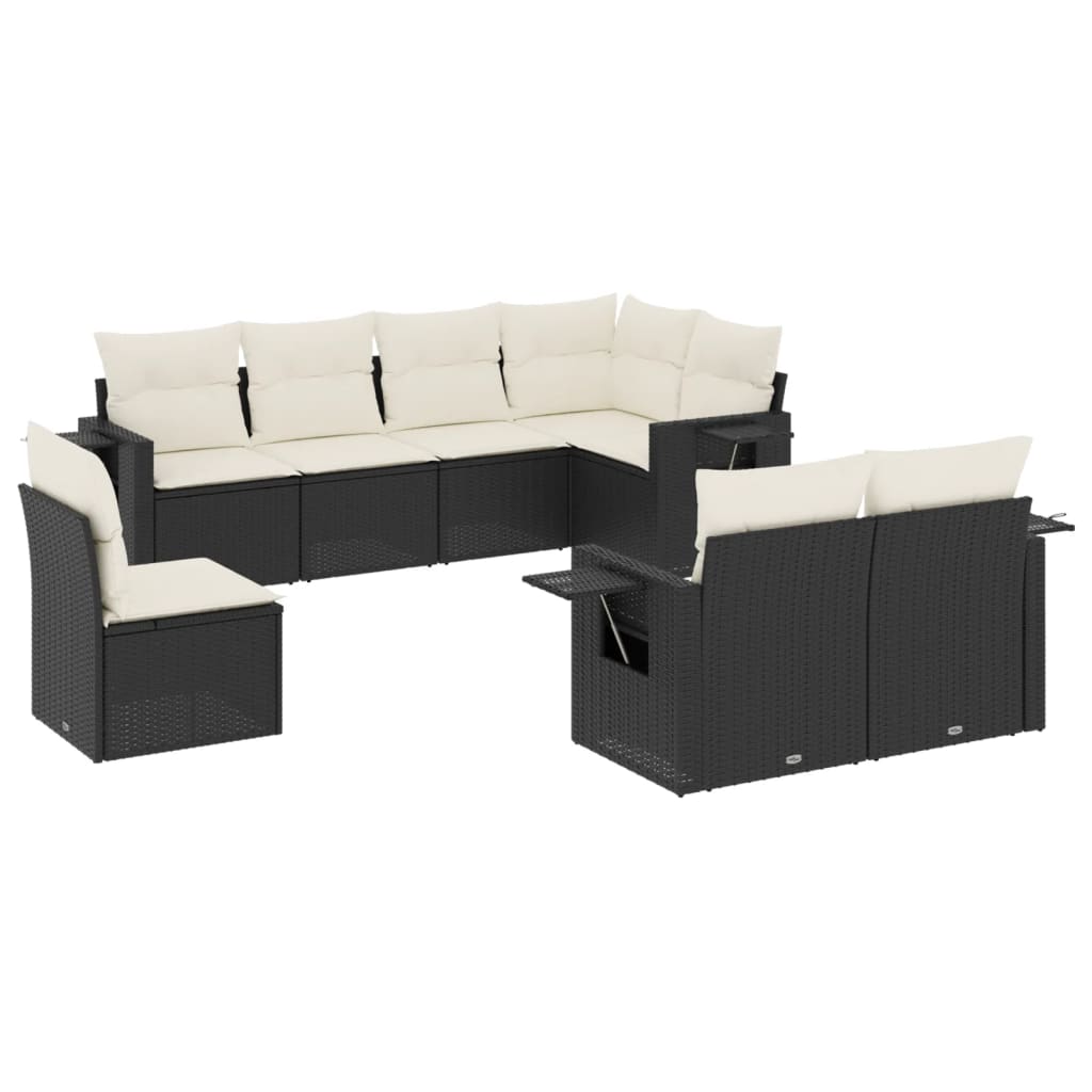 8-dijelni set vrtnih sofa od poliratana s jastucima