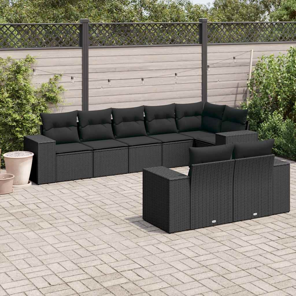 8-dijelni set vrtnih sofa od poliratana s jastucima