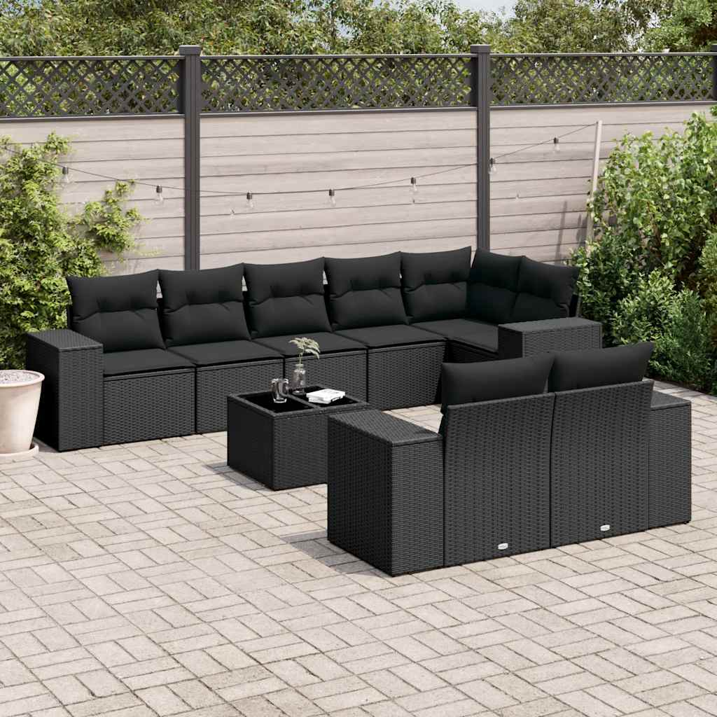 8-dijelni set vrtnih sofa od poliratana s jastucima