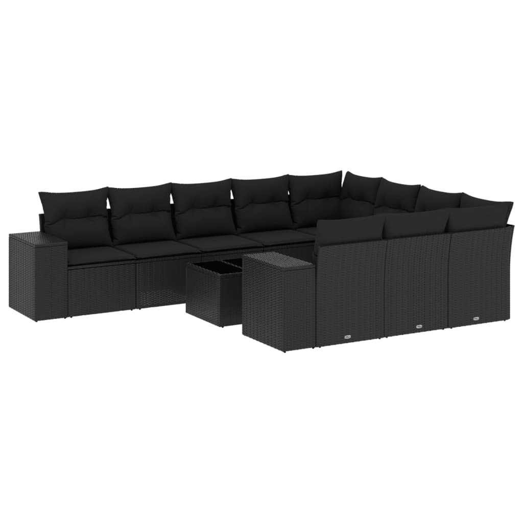 11-dijelni set vrtnih sofa od poliratana s jastucima