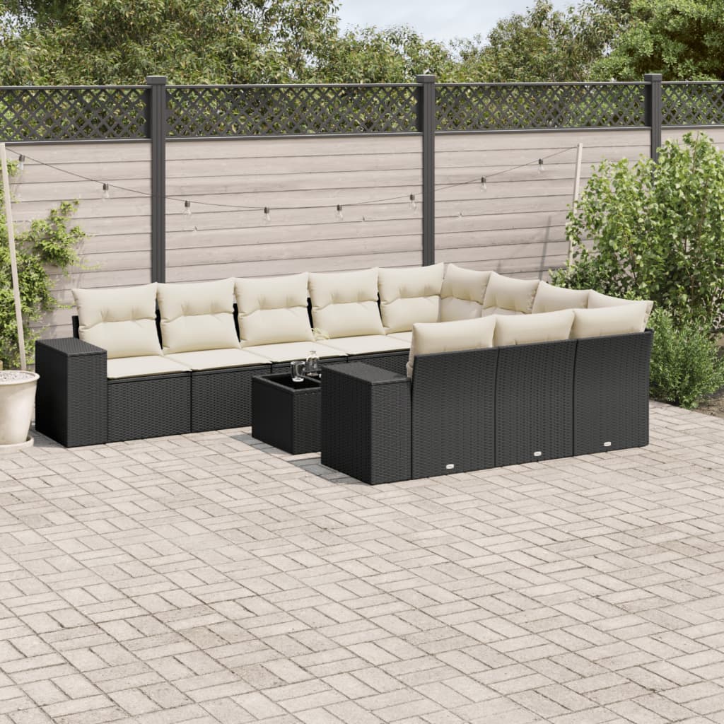 11-dijelni set vrtnih sofa od poliratana s jastucima