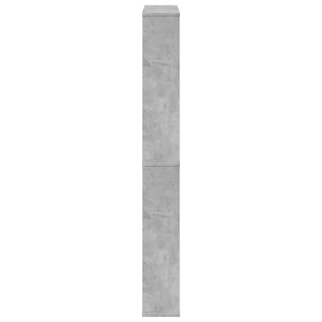 Ormarić za cipele s ogledalom 4 razine boja betona 63x17x134 cm