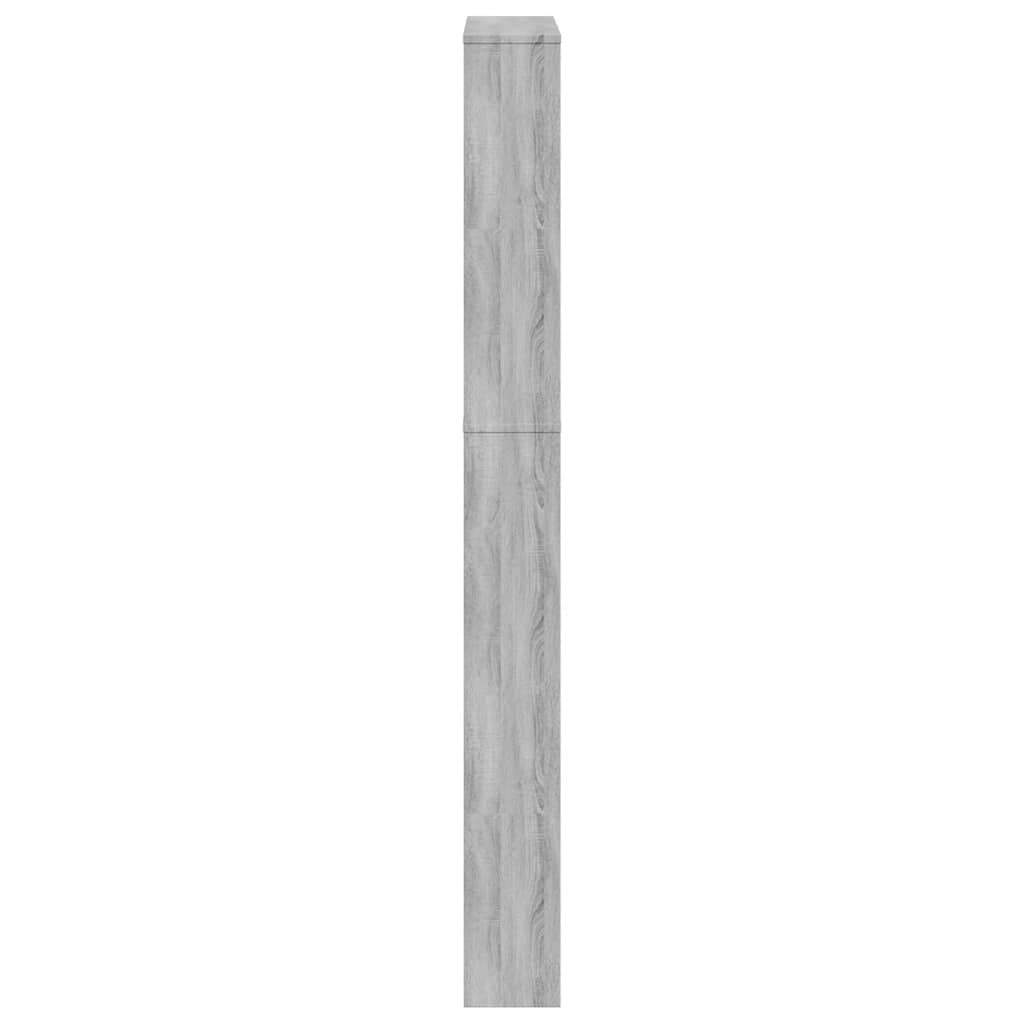 Ormarić za cipele s ogledalom 5razine boja hrasta 63x17x169,5cm