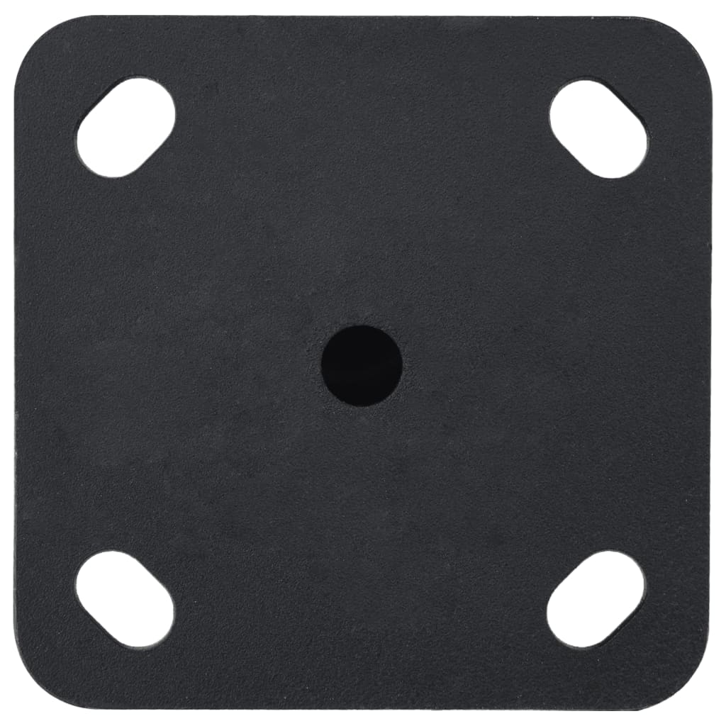 Baza suncobrana za stup Ø 32/34/38 mm mat crna čelična