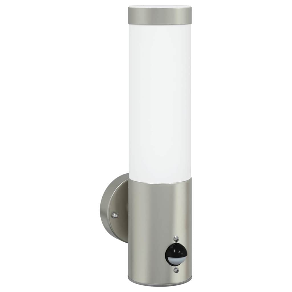 Vanjska zidna lampa 2 pcs Srebrno 12 x 8,5 x 29 cm