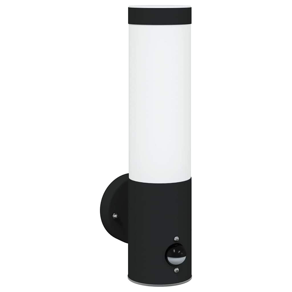 Vanjska zidna lampa 2 pcs Crna 12 x 8,5 x 29 cm