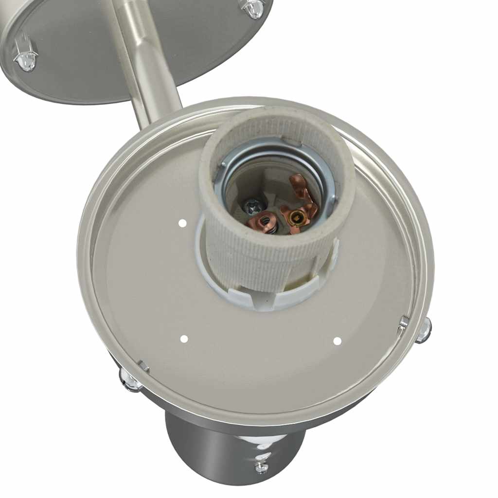 Vanjska zidna lampa 2 pcs Srebrno 28 x 25 x 38 cm