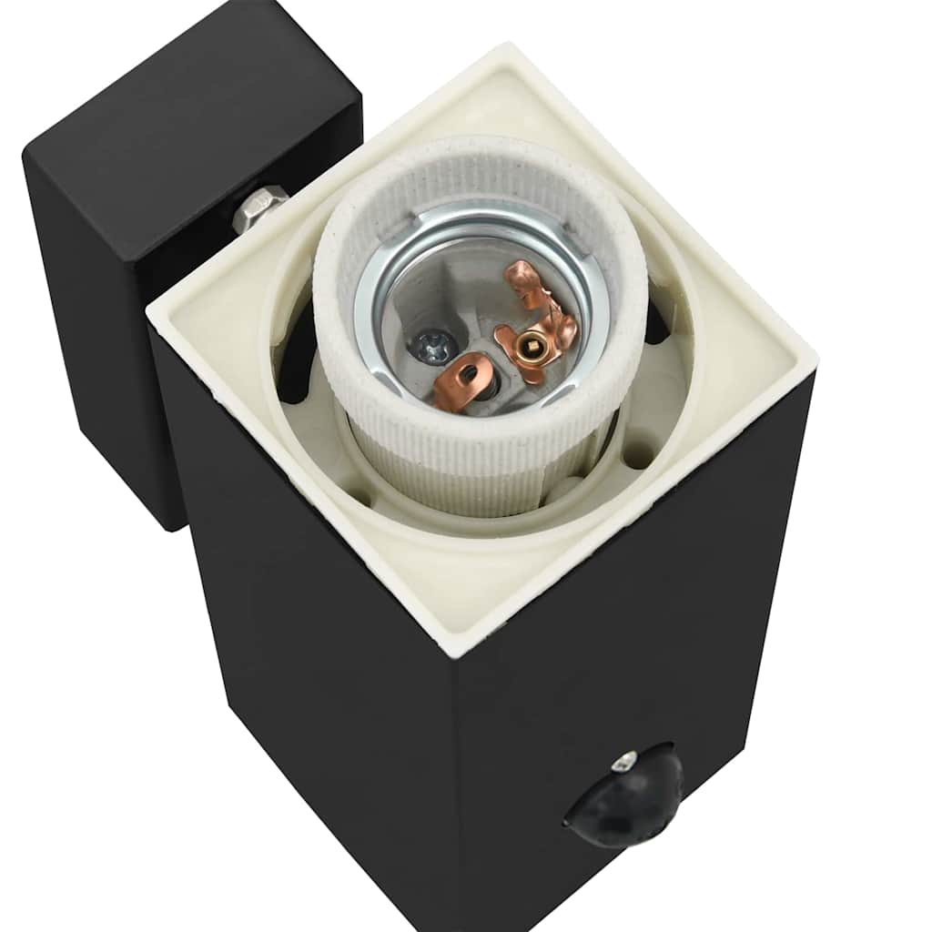 Vanjska zidna lampa 2 pcs Crna 10.5 x 6 x 33 cm