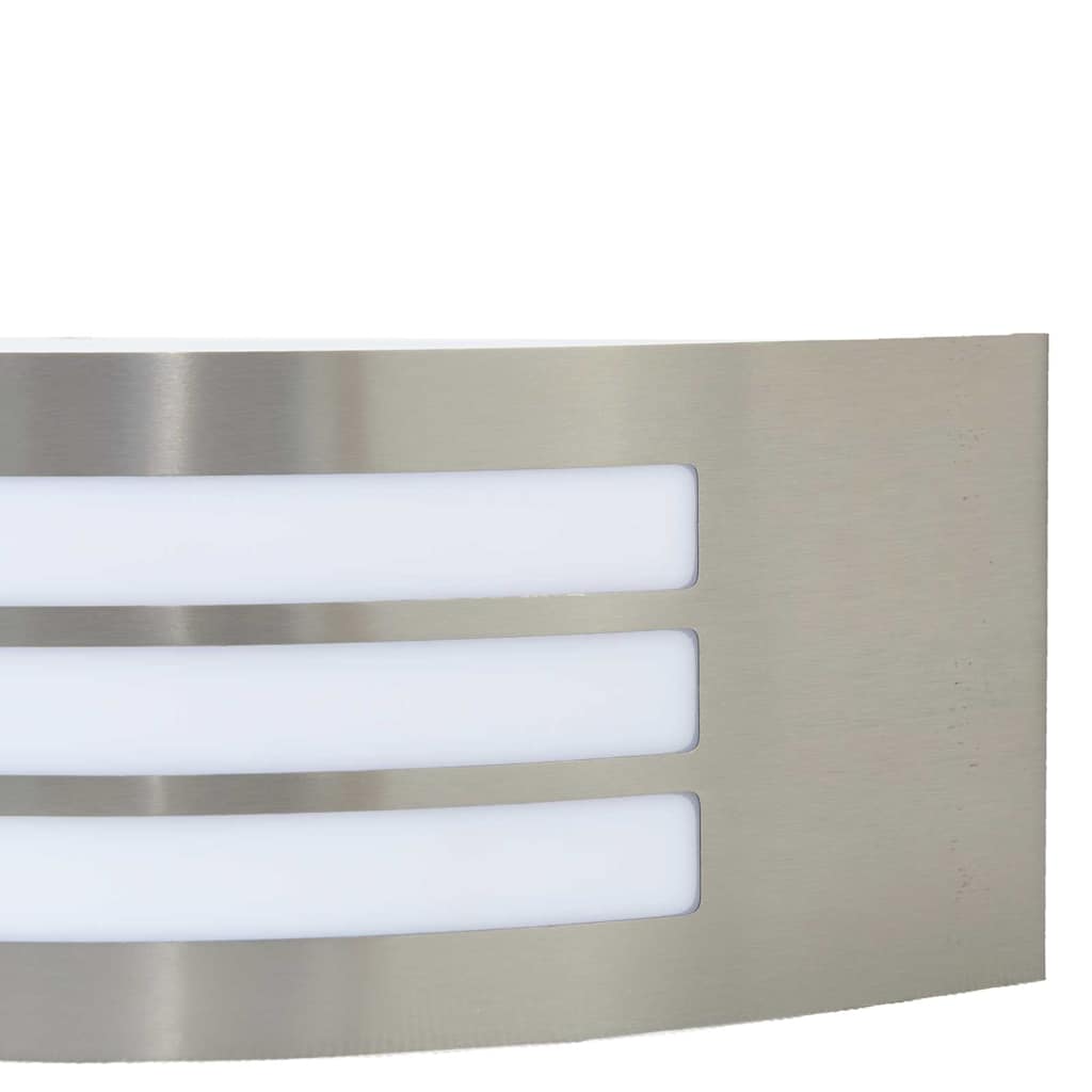 Vanjska zidna lampa 2 pcs Srebrno 32 x 10 x 10 cm