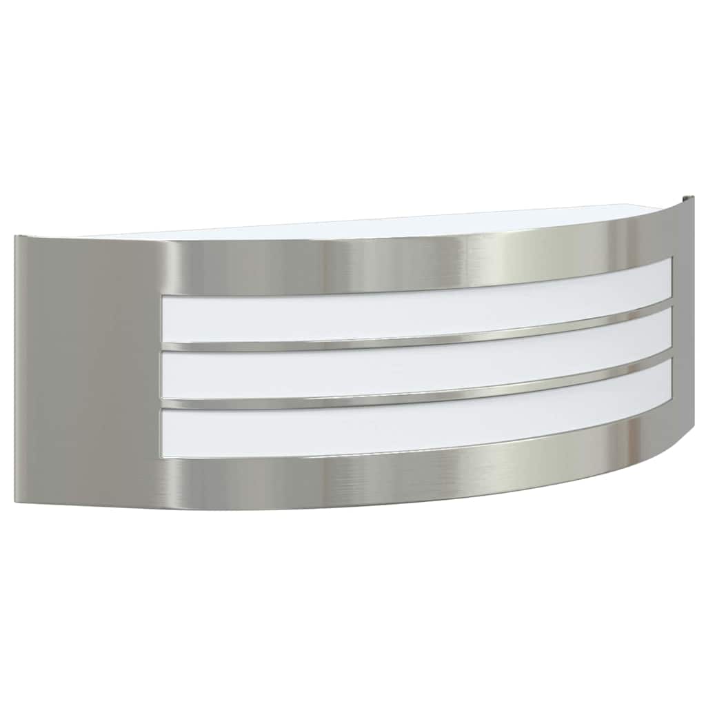 Vanjska zidna lampa 2 pcs Srebrno 32 x 10 x 10 cm
