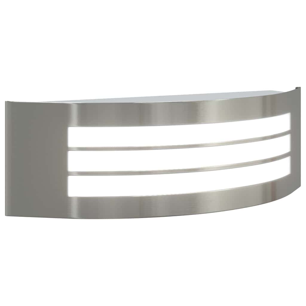 Vanjska zidna lampa 2 pcs Srebrno 32 x 10 x 10 cm