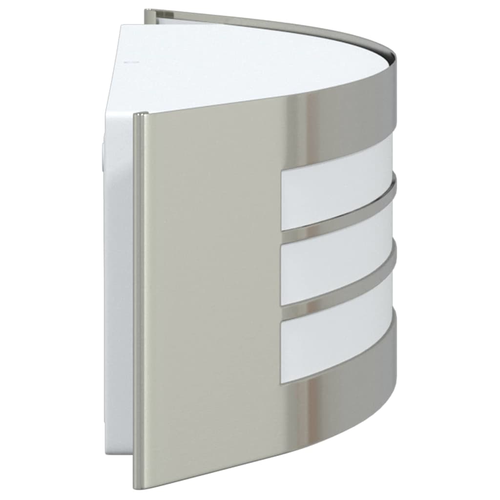 Vanjska zidna lampa 2 pcs Srebrno 32 x 10 x 10 cm