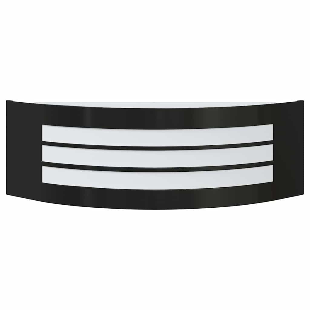 Vanjska zidna lampa 2 pcs Crna 32 x 10 x 10 cm