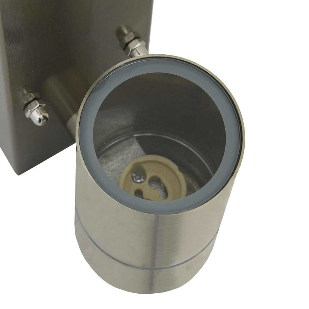 Vanjska zidna lampa 2 pcs Srebrno 6,5 x 10,5 x 16 cm