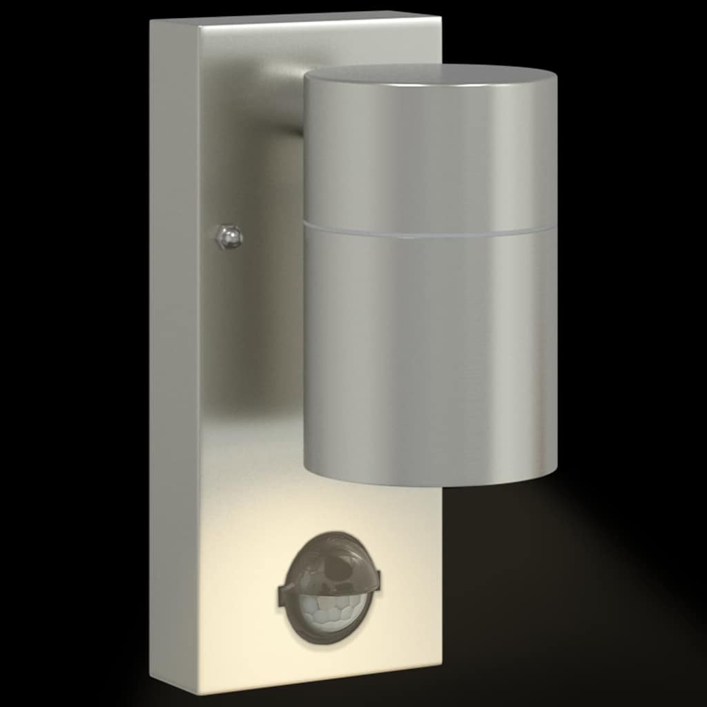 Vanjska zidna lampa 2 pcs Srebrno 6,5 x 10,5 x 16 cm