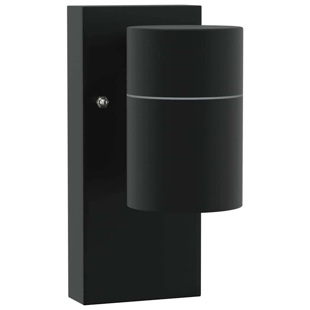 Vanjska zidna lampa 2 pcs Crna 6,5 x 10,5 x 16 cm