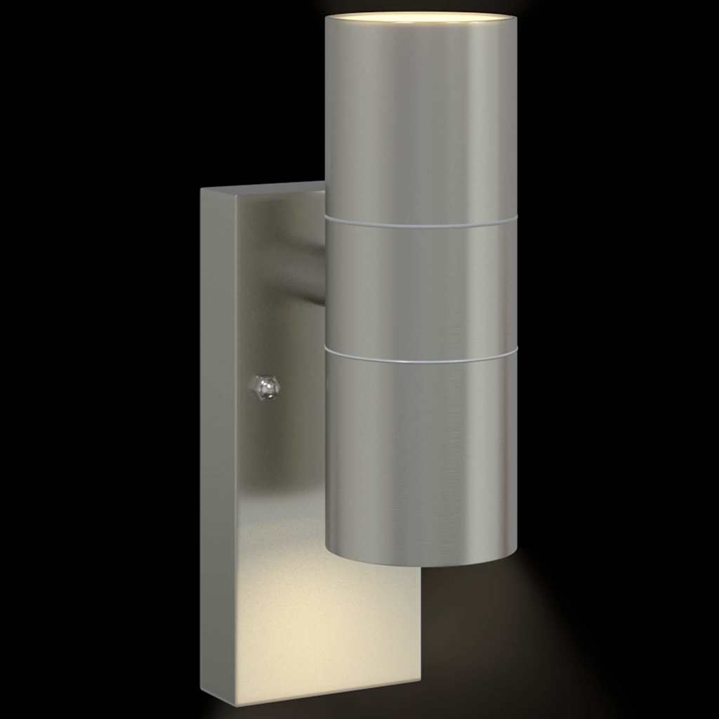 Vanjska zidna lampa Srebrno 7 x 10 x 22 cm