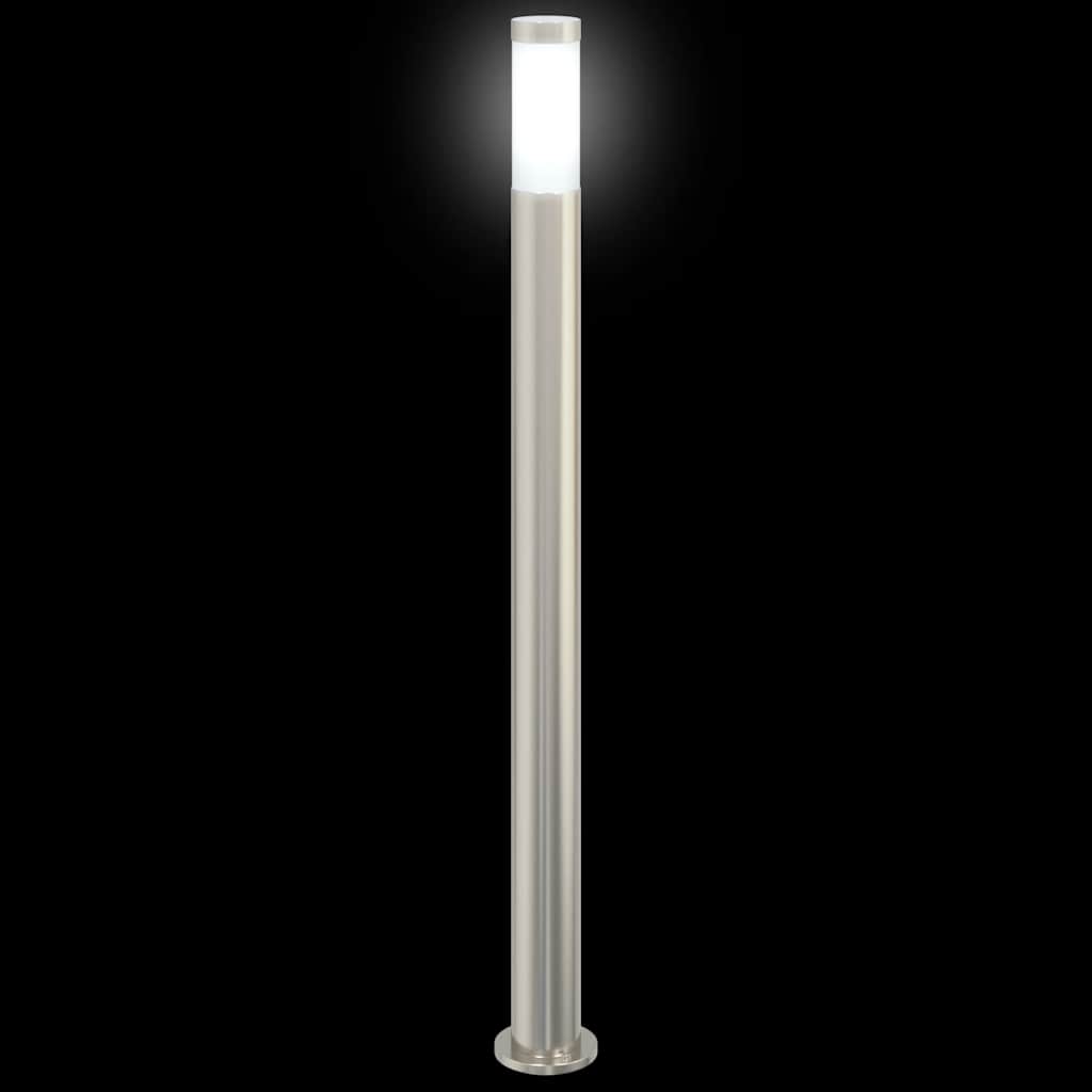 Stupić za zidne lampe 3 kom 110 cm od nehrđajućeg čelika IP44