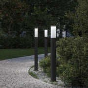 Stupić za zidne svjetiljke 3 kom 80 cm crne IP44