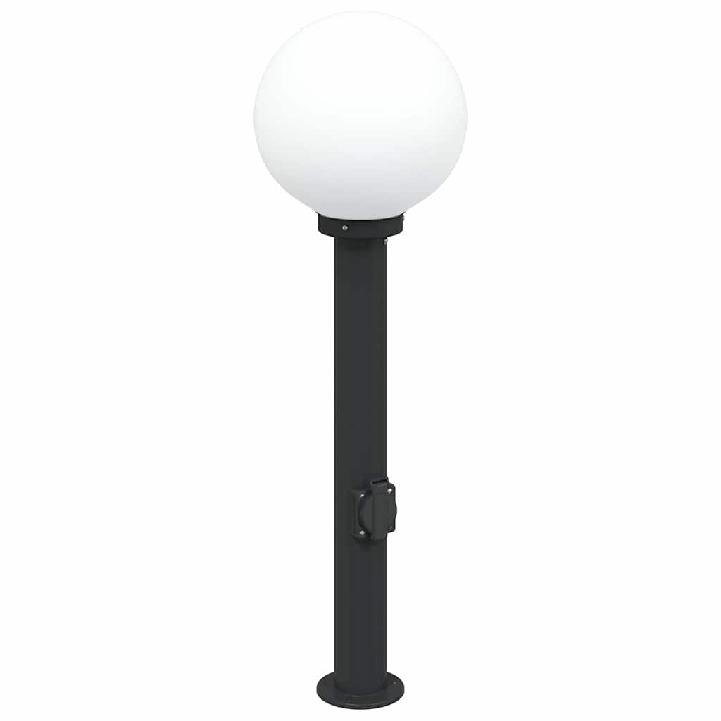 Stupić s utičnicom 80 cm Crna IP44