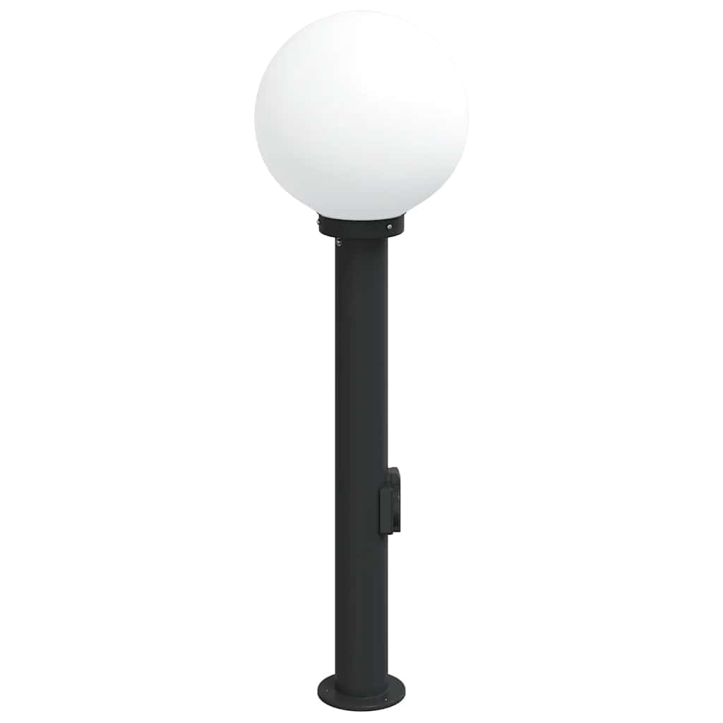 Stupić s utičnicom 80 cm Crna IP44