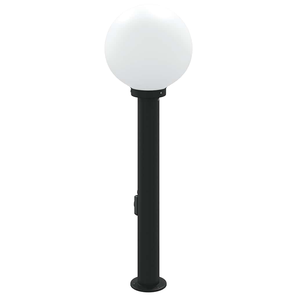 Stupić s utičnicom 80 cm Crna IP44