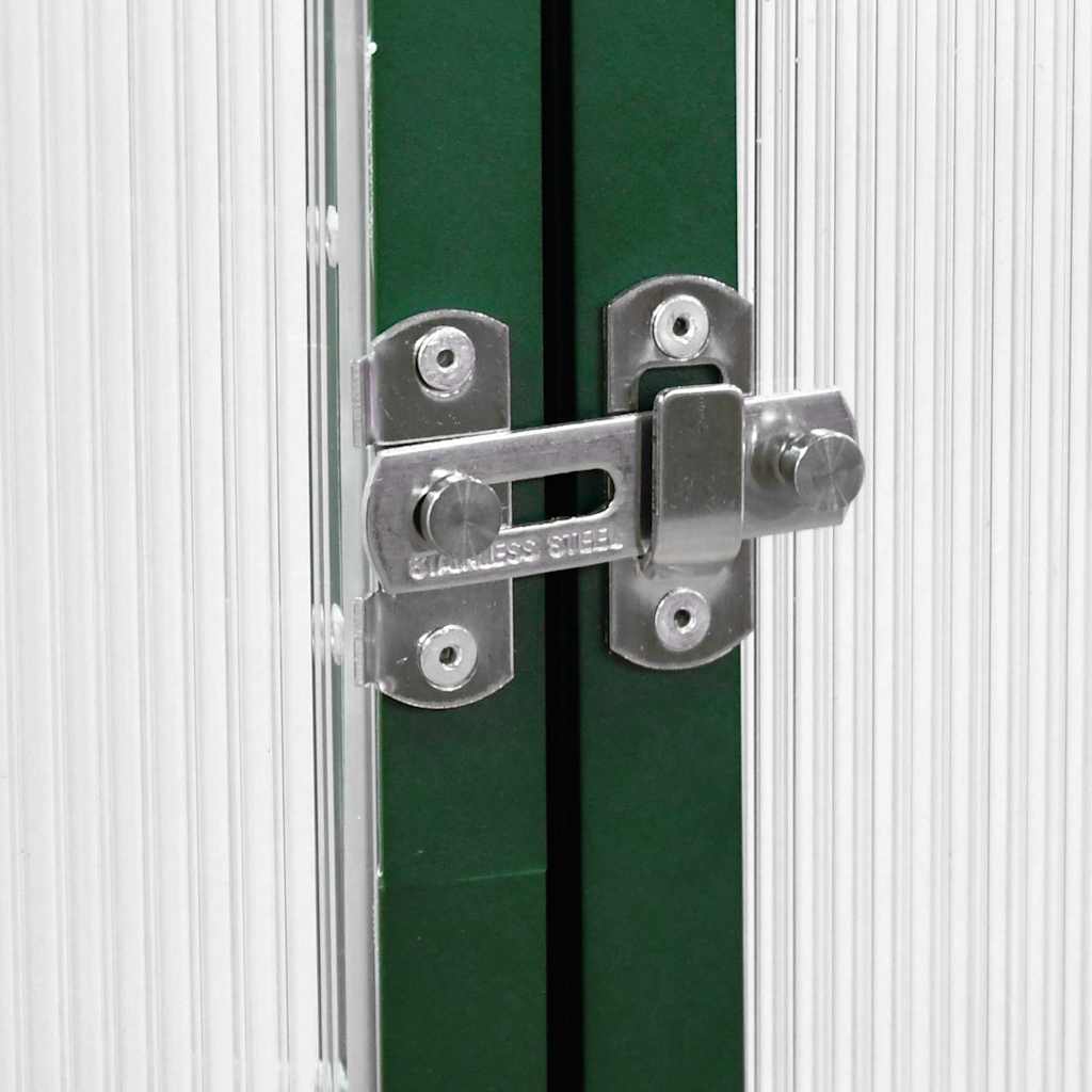 Staklenik s okvirom zeleni 224 x 169 x 202 cm aluminijski