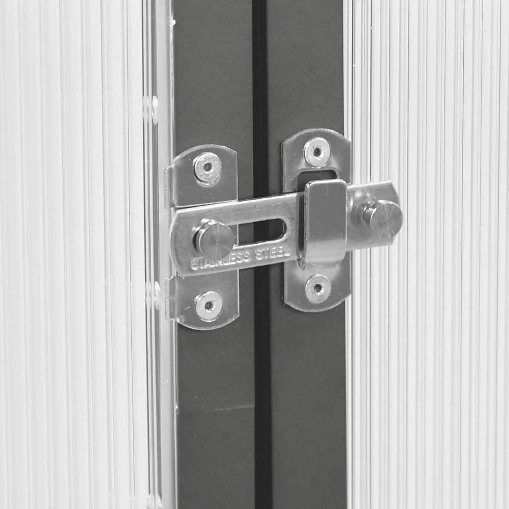 Staklenik s okvirom antracit 224 x 169 x 202 cm aluminijski