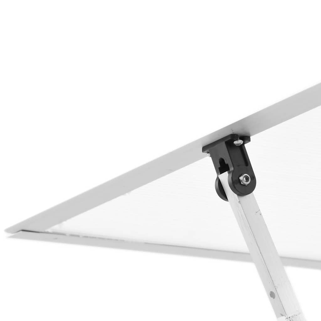 Staklenik s okvirom srebrni 334 x 169 x 195 cm aluminijski