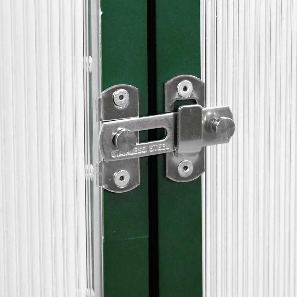 Staklenik s okvirom zeleni 334 x 169 x 202 cm aluminijski
