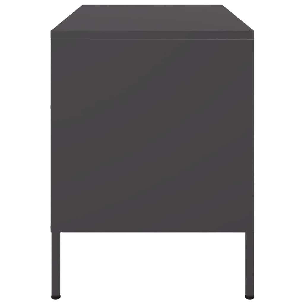 TV ormarići 2 kom crni 68 x 39 x 50,5 cm čelični