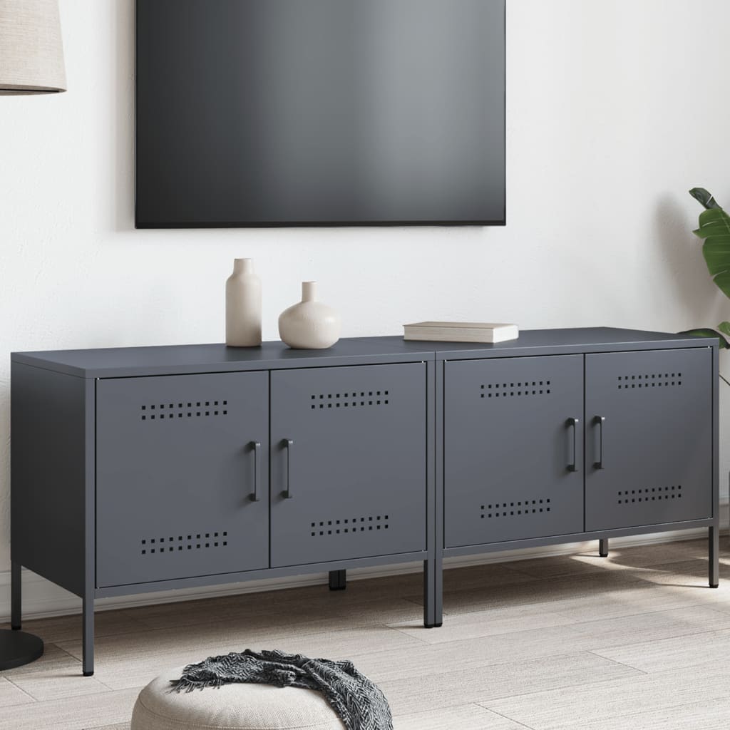 TV ormarići 2 kom antracit 68 x 39 x 50,5 cm čelični