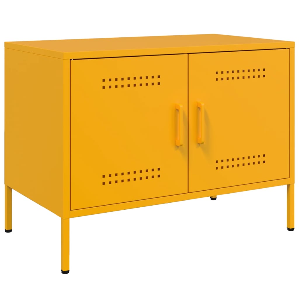 TV ormarić boja senfa 68 x 39 x 50,5 cm čelični