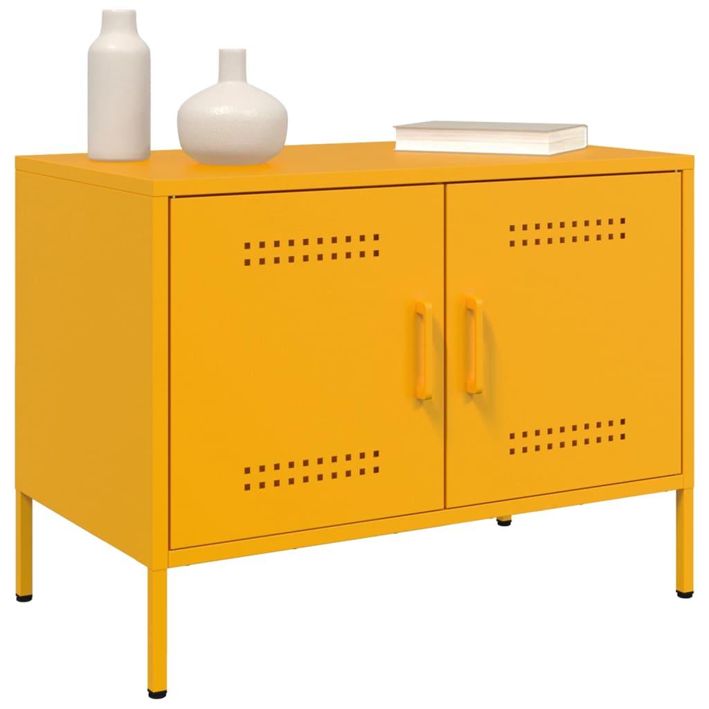 TV ormarić boja senfa 68 x 39 x 50,5 cm čelični