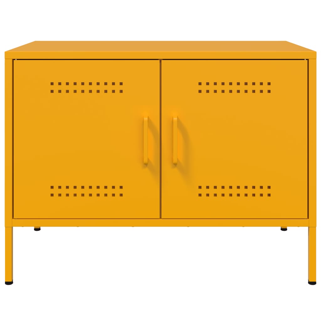 TV ormarić boja senfa 68 x 39 x 50,5 cm čelični