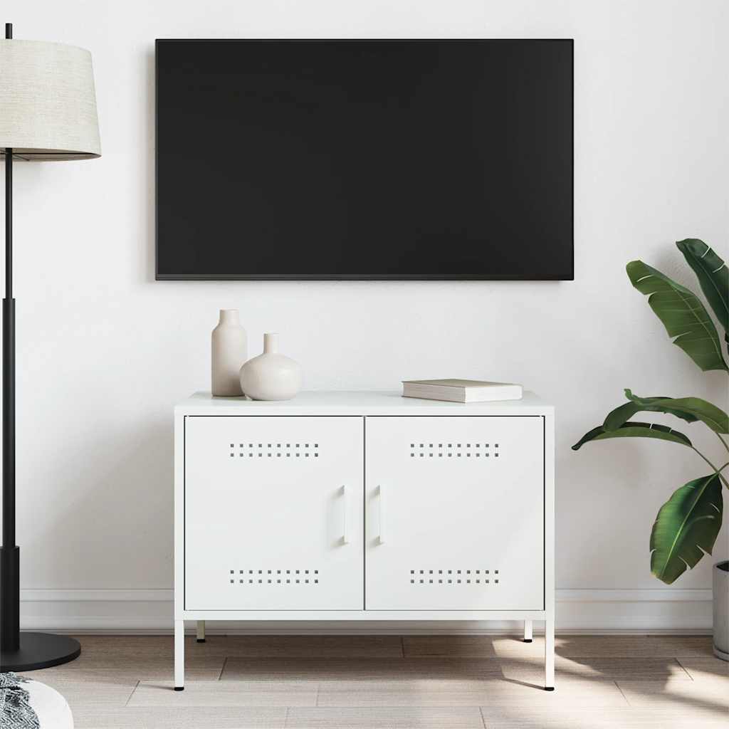 TV ormarić bijeli 68 x 39 x 50,5 cm čelični